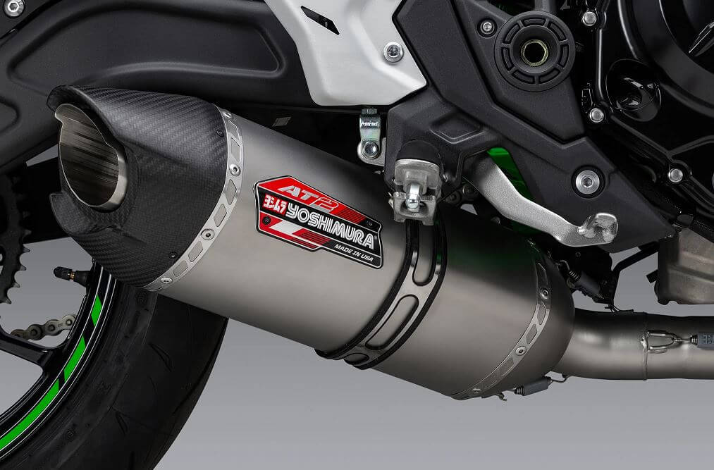 Yoshimura AT2 Stainless Full Exhaust '17-'24 Kawasaki Z650,Ninja 650
