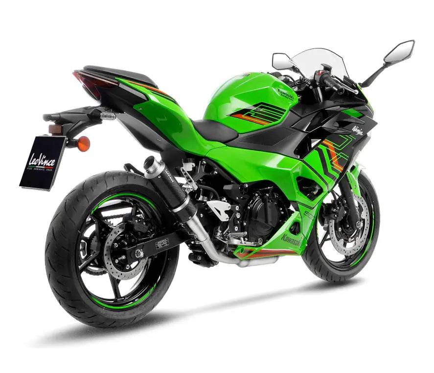 LeoVince GP Corsa Carbon Slip-On Exhaust - Kawasaki Ninja 400/500/SE, Z400/500