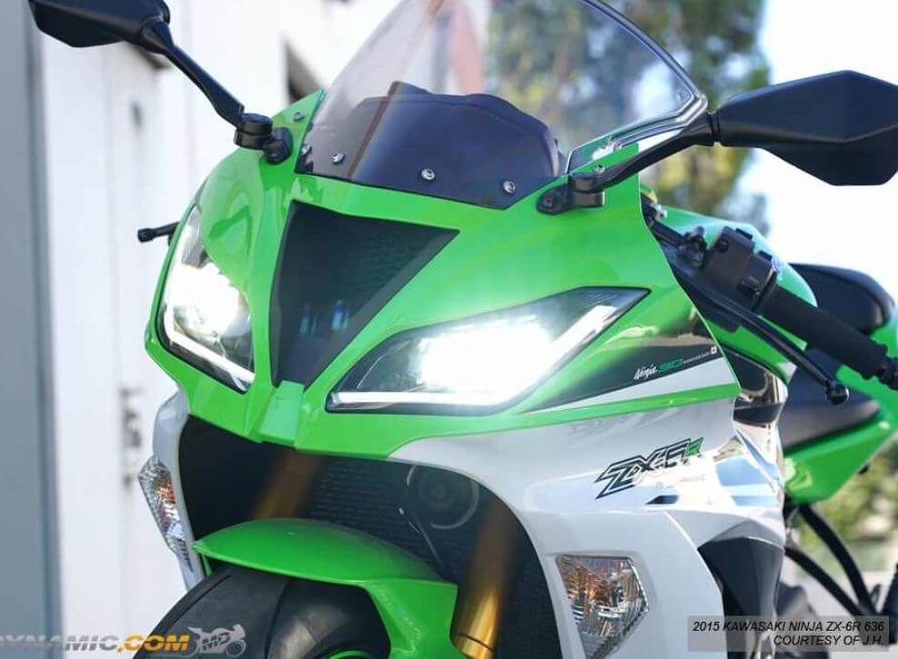 Motodynamic LED Projection Headlight '13-'18 Kawasaki ZX6R/Ninja 300