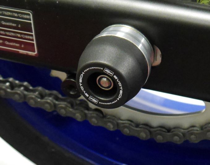 Evotech Performance Rear Axle Sliders 16-24 Suzuki SV650/SV650X