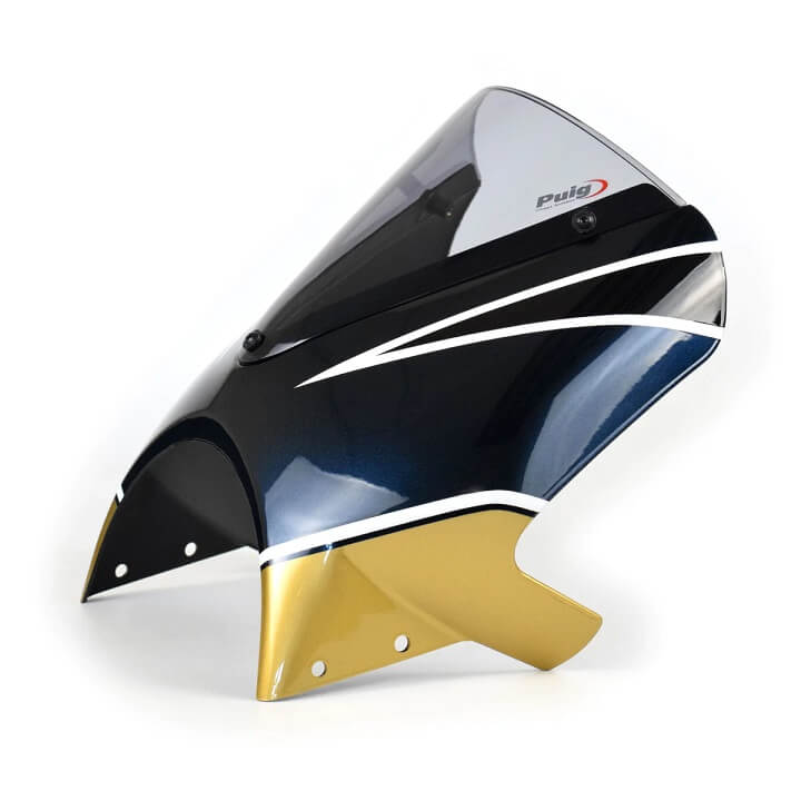 Pyramid Fly Screen Kawasaki Z900RS '22-'23 | Candytone Blue/Gold