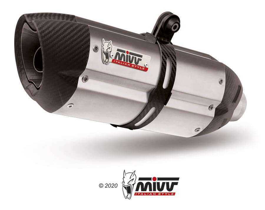 MIVV Suono Steel Slip-On Exhaust '07-'12 Triumph Street Triple 675