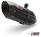 MIVV Suono Black Stainless Steel Slip-On Exhaust '11-'15 Triumph Speed Triple 1050 R/S/RS