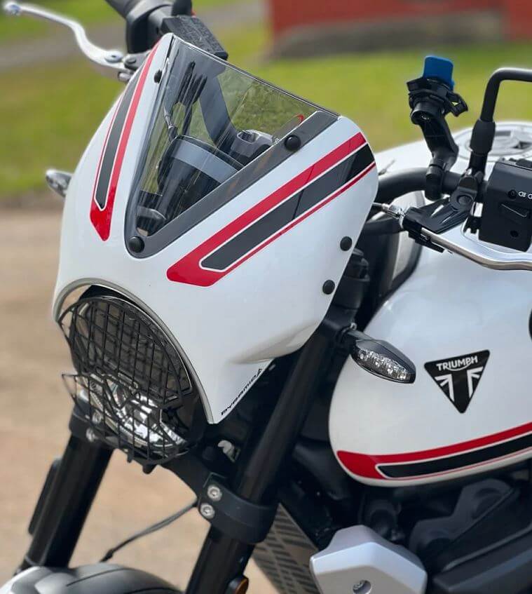 Pyramid Fly Screen '21-'23 Triumph Trident 660 | Unpainted