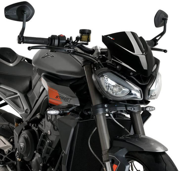 Puig New Generation Naked Windscreen '23-'24 Triumph Street Triple 765
