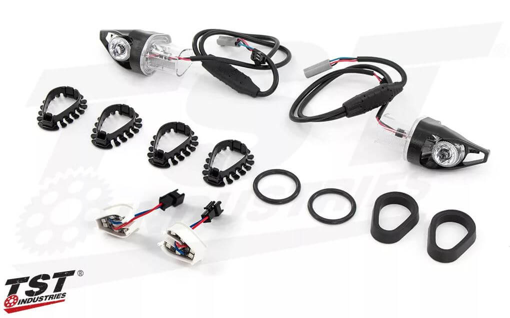 TST Industries Mech-GTR Front LED Turn Signals '18-'20 Yamaha Tracer 900/GT