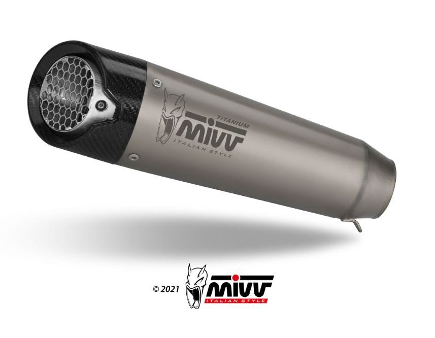 MIVV X-M5 Titanium Slip-On Exhaust '21-'23 Ducati Monster 937/937+