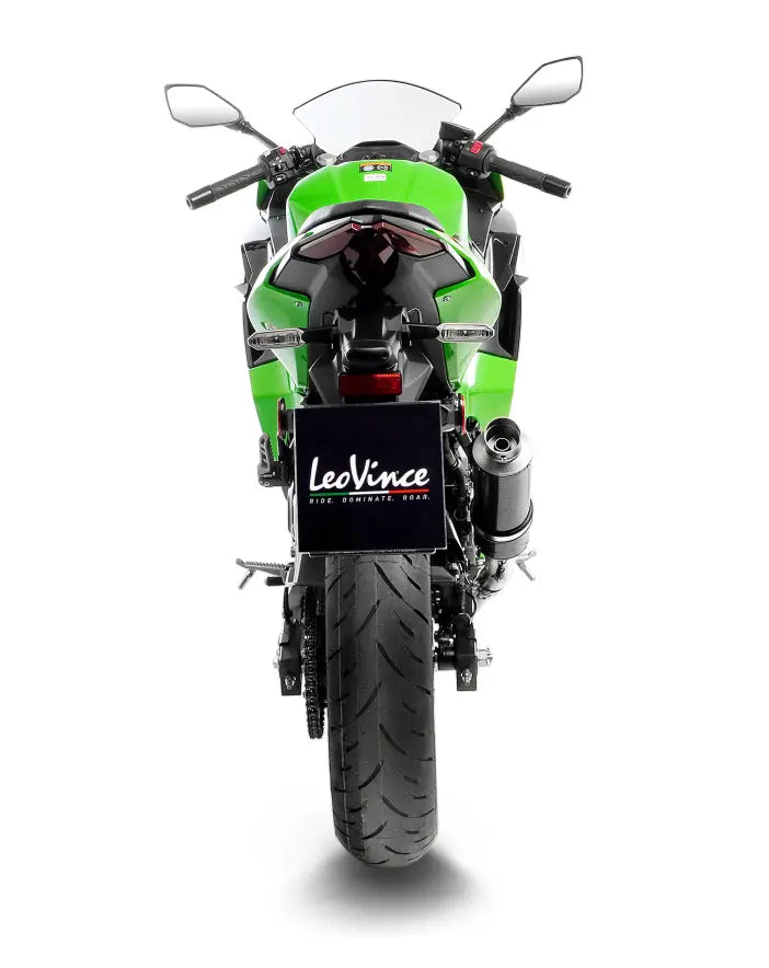 LeoVince GP Corsa Carbon Slip-On Exhaust - Kawasaki Ninja 400/500/SE, Z400/500