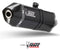 MIVV Speed Edge Black Stainless Steel Slip-On Exhaust '19-'23 BMW R 1250 GS/ADV