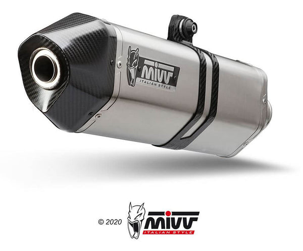 MIVV Speed Edge Stainless Steel Slip-On Exhaust '16-'17 Triumph Speed Triple 1050 R/S/RS