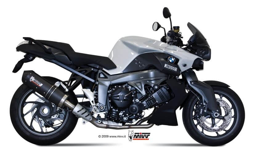 MIVV Oval Carbon Slip-On Exhaust '09-'16 BMW K 1300 R/S