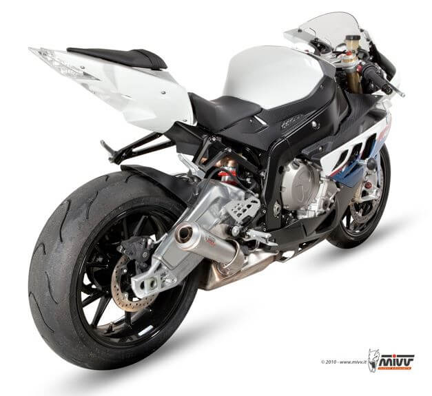 MIVV X-Cone Plus Stainless Steel Slip-On Exhaust '10-'14 BMW S 1000 RR
