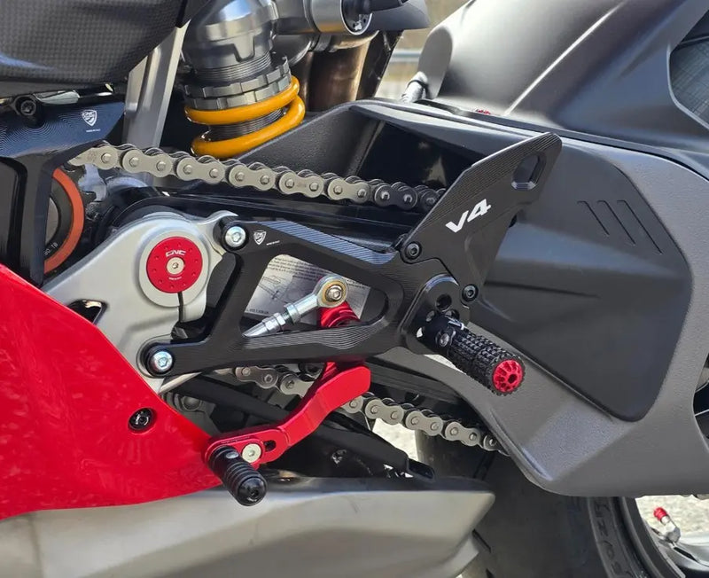 CNC Racing Adjustable Rearsets 25- Ducati Panigale V4/S