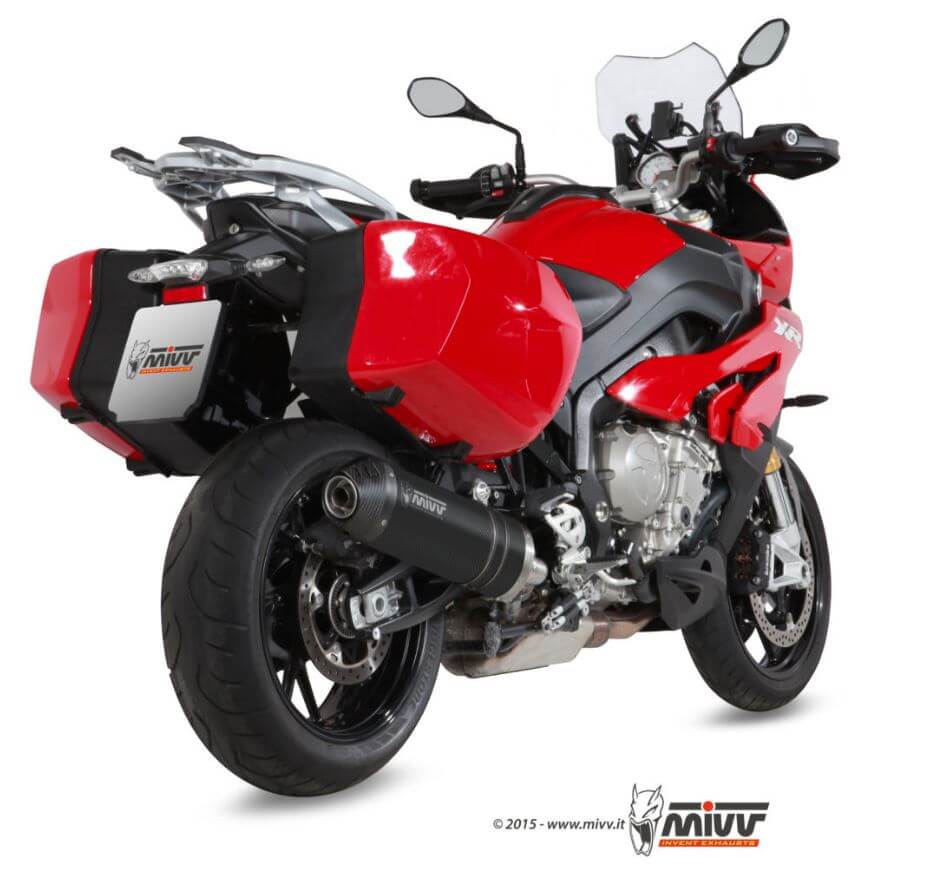 MIVV Oval Carbon Slip-On Exhaust '15-'19 BMW S 1000 XR