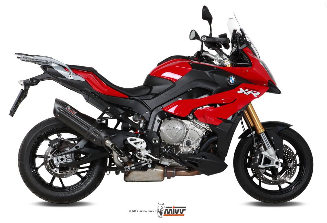 MIVV Suono Black Stainless Steel Slip-On Exhaust '15-'19 BMW S 1000 XR