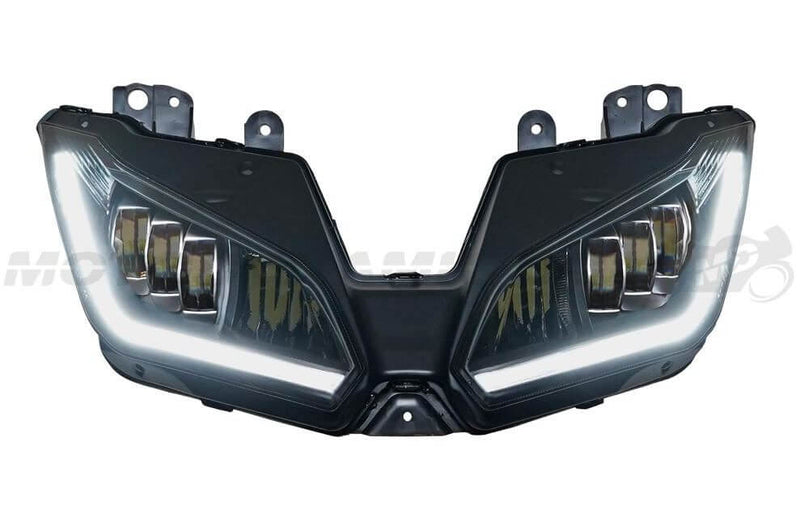 Motodynamic Full LED Projection Headlight with DRL '13-'17 Kawasaki Ninja 300, '13-'18 ZX6R 636
