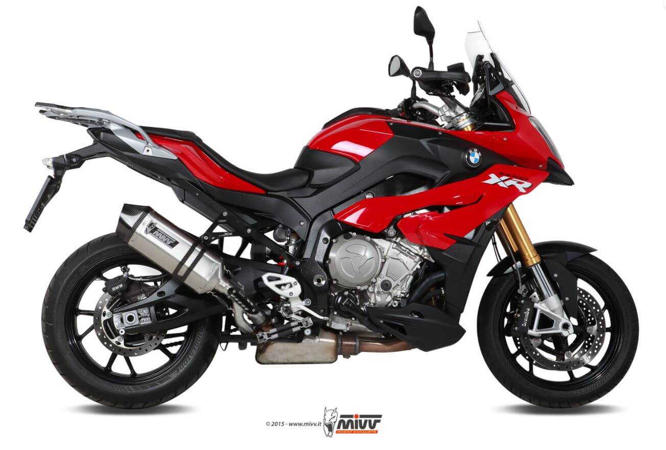 MIVV Speed Edge Stainless Steel Slip-On Exhaust '15-'19 BMW S 1000 XR
