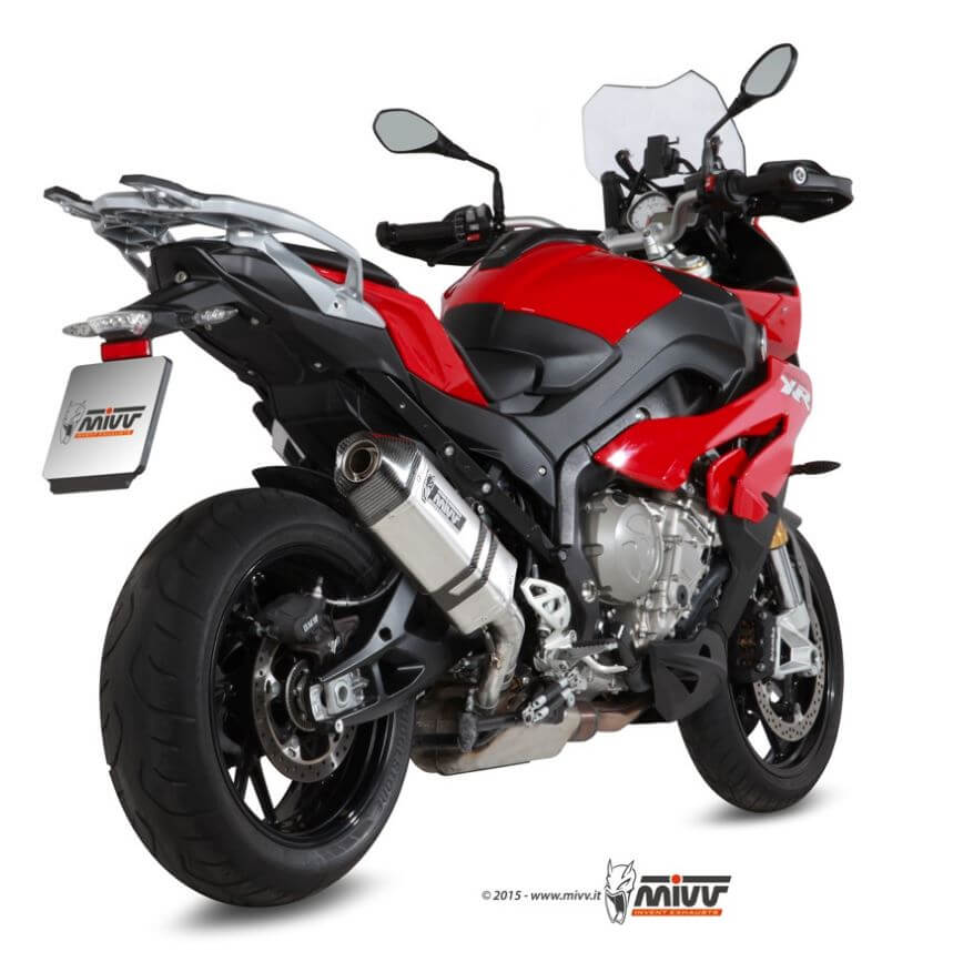 MIVV Speed Edge Stainless Steel Slip-On Exhaust '15-'19 BMW S 1000 XR