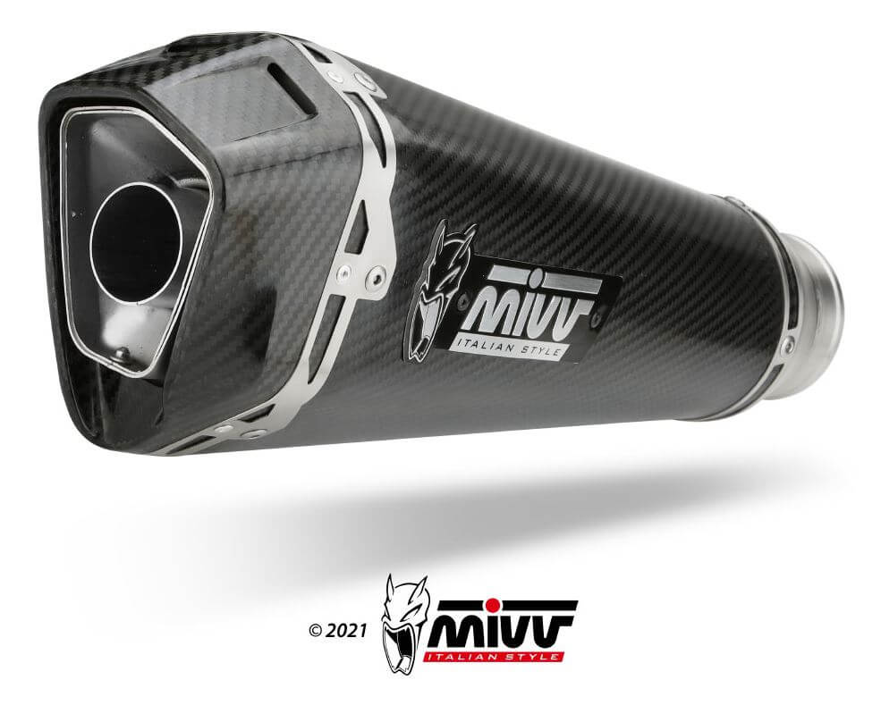 MIVV Delta Race Carbon Slip-On Exhaust '17-'20 BMW S 1000 R