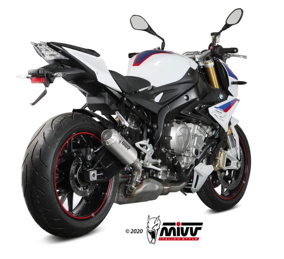 MIVV MK3 Stainless Steel Slip-On Exhaust '17-'20 BMW S 1000 R