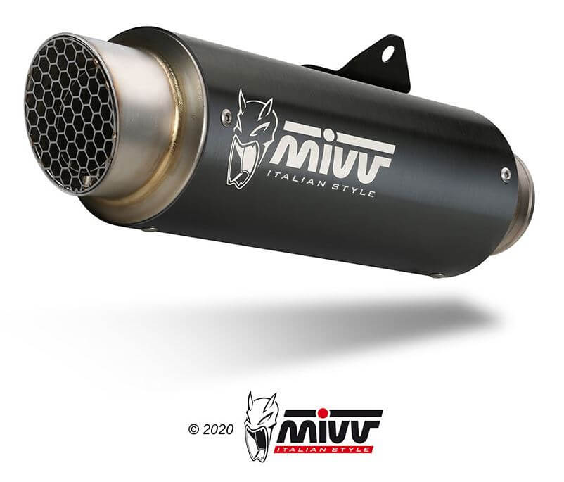 MIVV GP Pro Black Stainless Steel Slip-On Exhaust '17-'18 BMW S 1000 RR