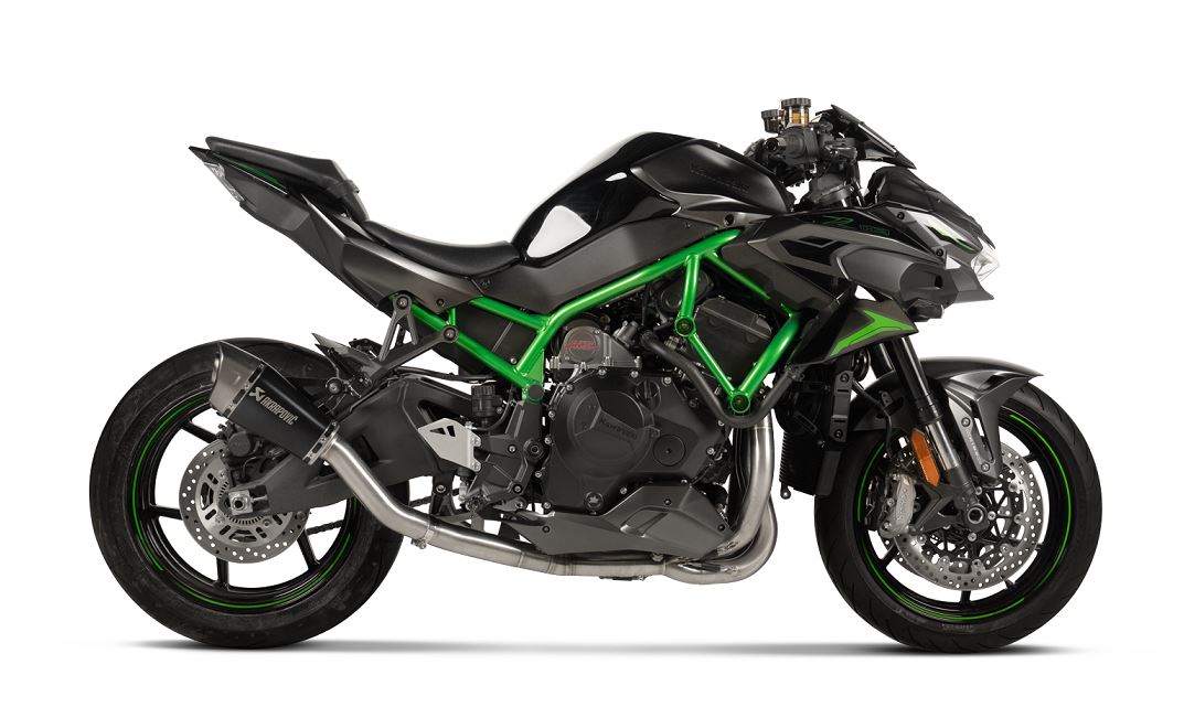 Ak出品　2/23 Akrapovic Slip-On Line (Titanium) Exhaust 20-23 Kawasaki Z H2