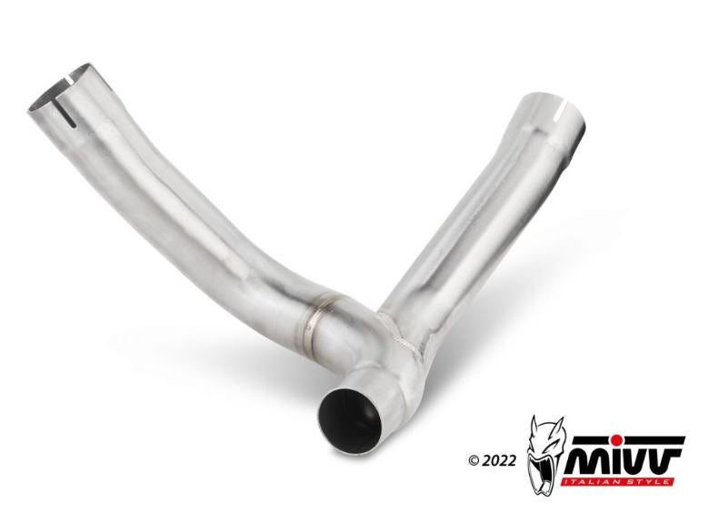 MIVV Stainless Steel No-Kat Pipe '21-'23 Ducati Monster 937/937+