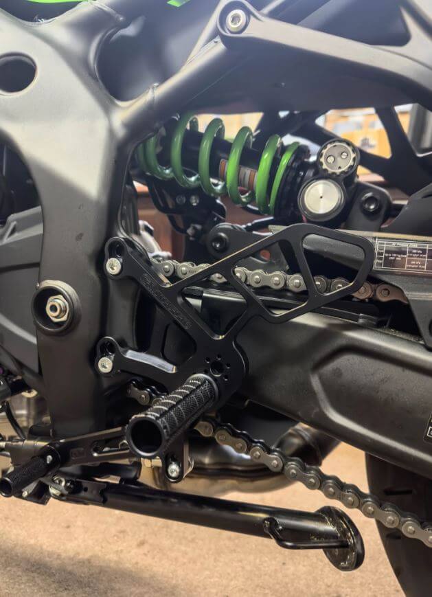 Buy Woodcraft Adjustable Rearset '23- Kawasaki ZX-4R/RR