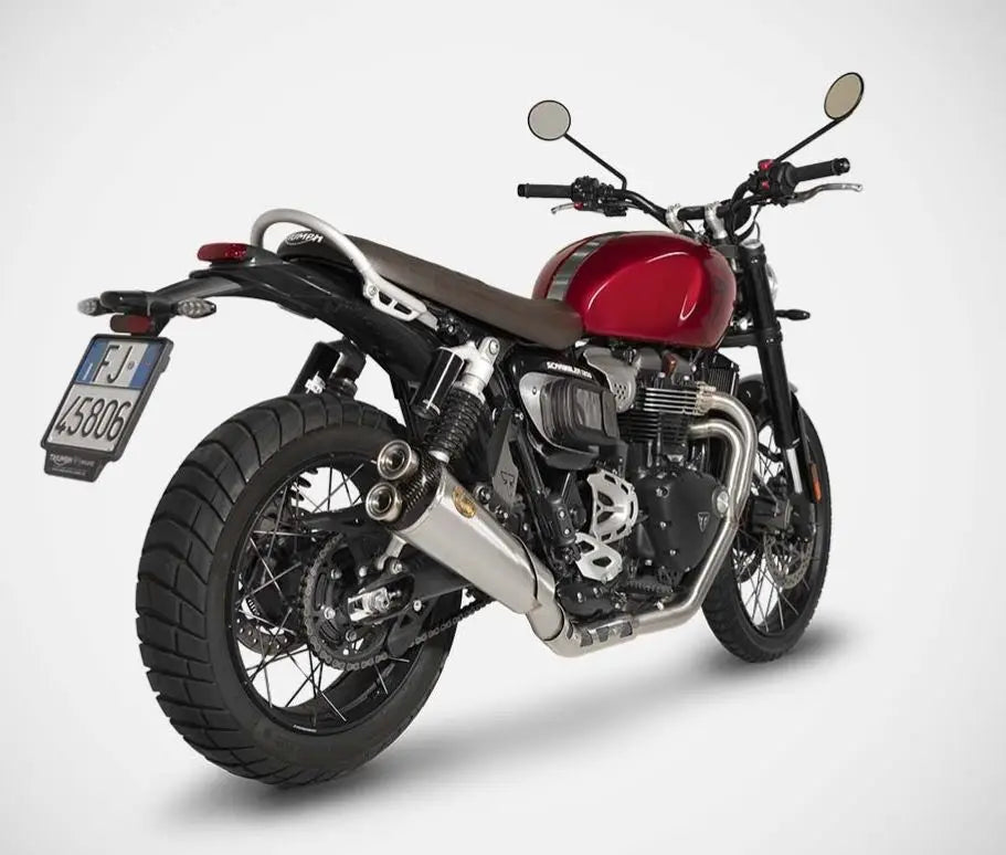 ZARD Stainless Steel Full Exhaust 24-25 Triumph Scrambler 1200