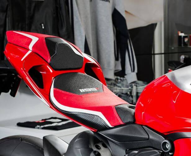 LuiMoto R Edition Comfort Passenger Seat Cover '11-'15 Ducati Panigale 1199