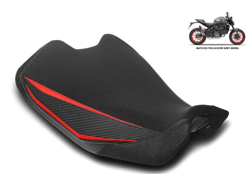 LuiMoto Veloce Rider Seat Cover '21-'23 Ducati Monster 937/950