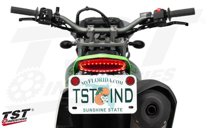 TST Integrated Tail Light + Fender Eliminator '20-'23 Kawasaki KLX230/S/SM