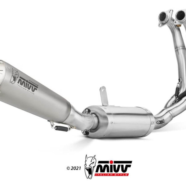 MIVV X-M1 Titanium Stainless Full Exhaust '21-'23 Aprilia Tuono