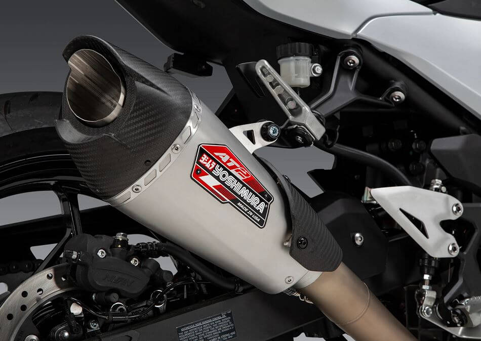 Yoshimura Race AT2 Stainless Full Exhaust 2024- Kawasaki Ninja 500/Z50