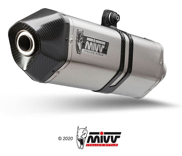 MIVV Speed Edge Stainless Steel Slip-On Exhaust '15-'19 BMW S 1000 XR