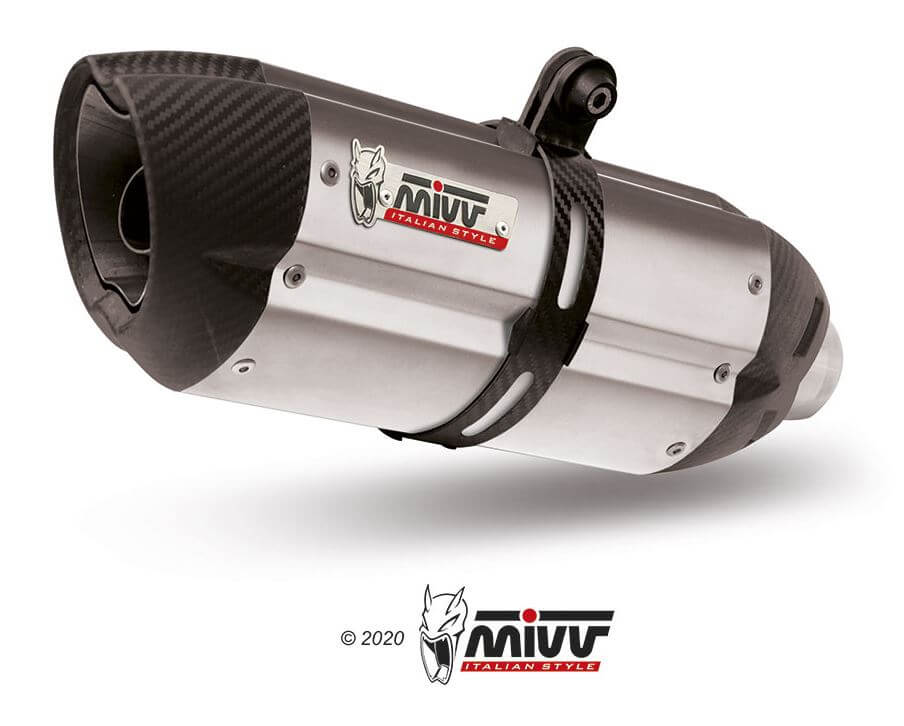 MIVV Suono Stainless Steel Slip-On Exhaust '15-'19 BMW S 1000 XR