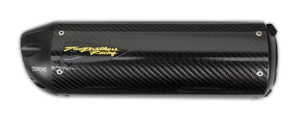 Two Brothers Racing Carbon Slip-On Exhaust '09-'23 Kawasaki ZX6R/6RR