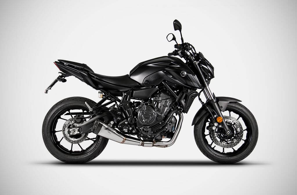 ZARD 2>1 Racing Stainless Steel Full Exhaust '17-'23 Yamaha MT-07 / XSR700