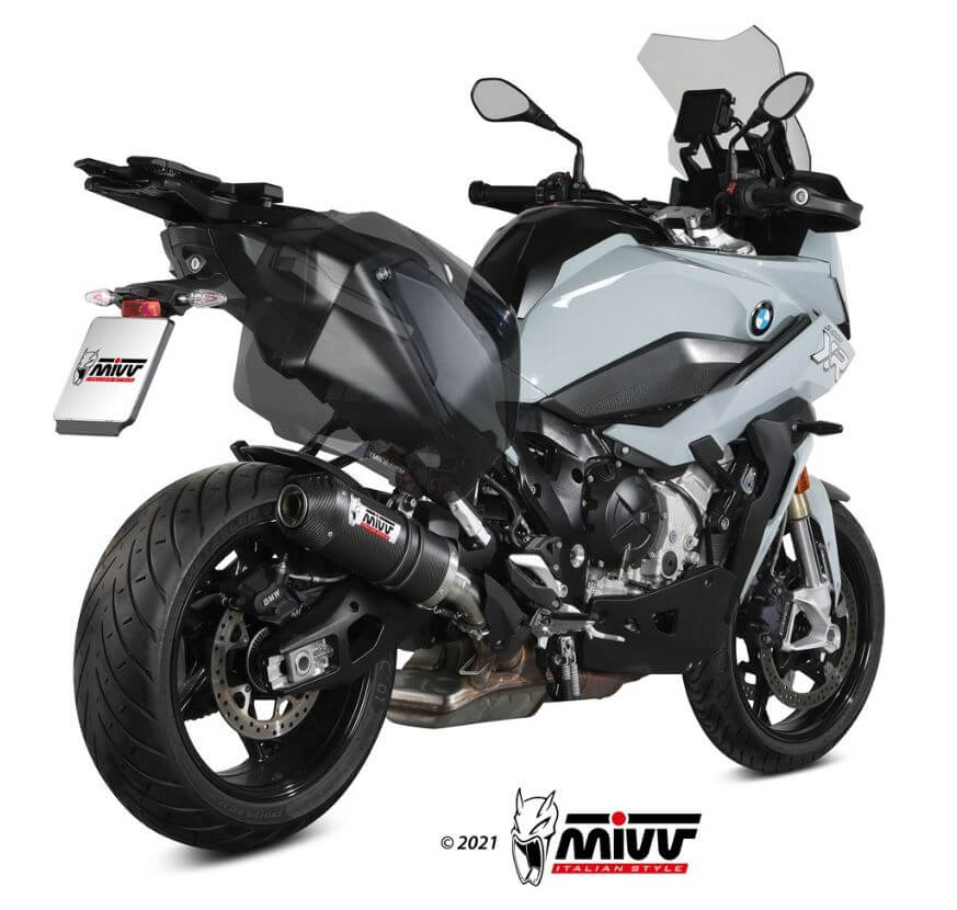 MIVV Oval Carbon Slip-On Exhaust '20-'23 BMW S 1000 XR