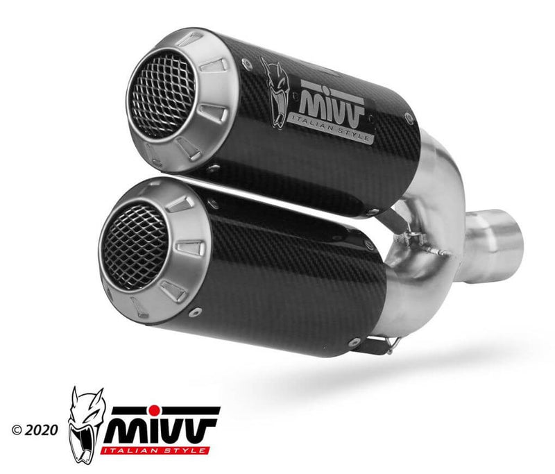 MIVV MK3 Carbon Slip-On Exhaust '16-'18 Ducati Hypermotard 939