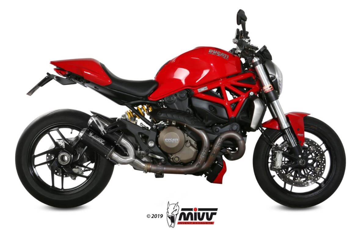 MIVV MK3 Carbon Slip-On Exhaust '14-'16 Ducati Monster 1200/S