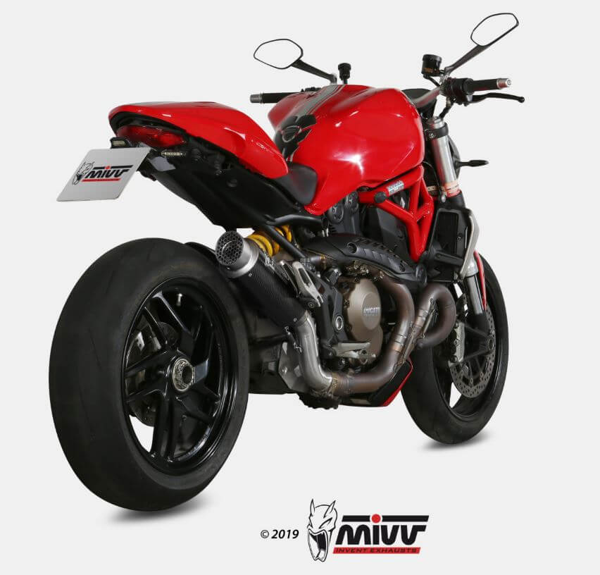 MIVV GP Pro Carbon Slip-On Exhaust '14-'16 Ducati Monster 1200/S