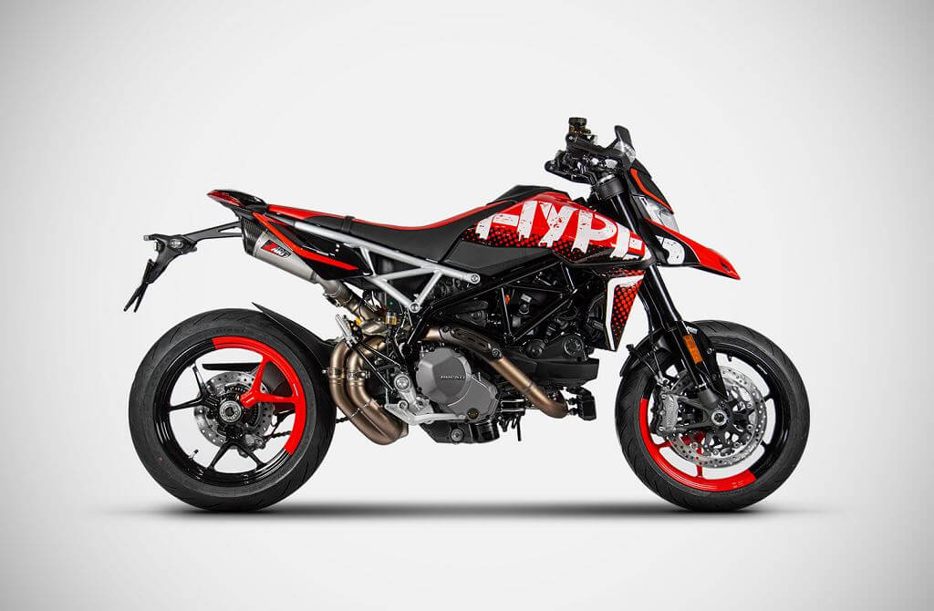 ZARD GT Racing Slip-On Exhaust '19-'23 Ducati Hypermotard 950/SP