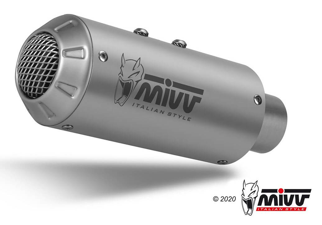 MIVV MK3 Stainless Steel Slip-On Exhaust '17-'21 Ducati Monster 1200