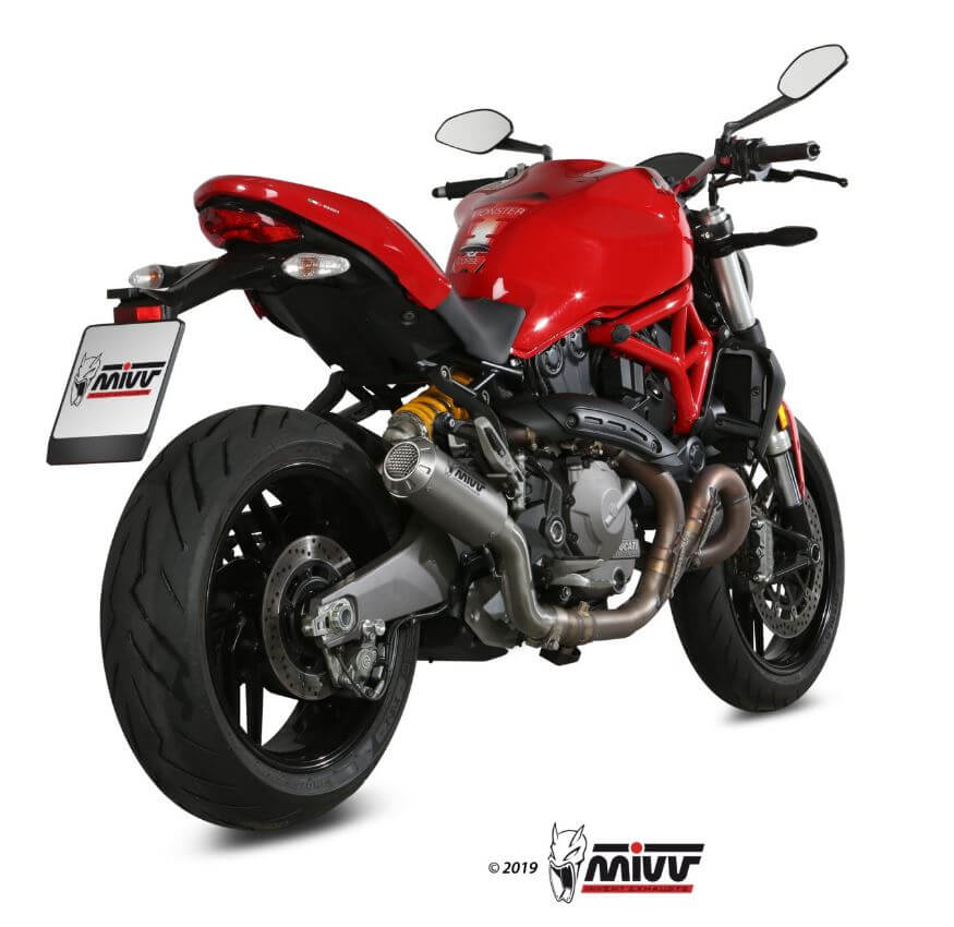 MIVV MK3 Stainless Steel Slip-On Exhaust '17-'21 Ducati Monster 1200