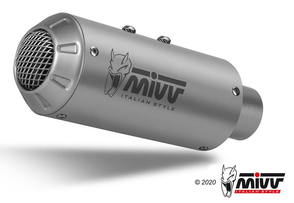 MIVV MK3 Stainless Steel Slip-On Exhaust '14-'17 Ducati Monster 821