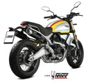 MIVV GP Pro Black Stainless Steel Slip-On Exhaust '18-'20 Ducati Scrambler 1100