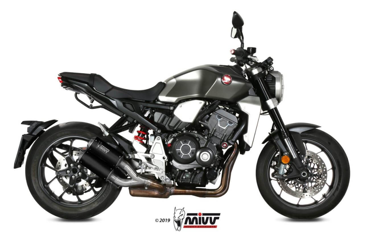 MIVV MK3 Black Stainless Steel Slip-On Exhaust '18-'23 Honda CB 1000 R
