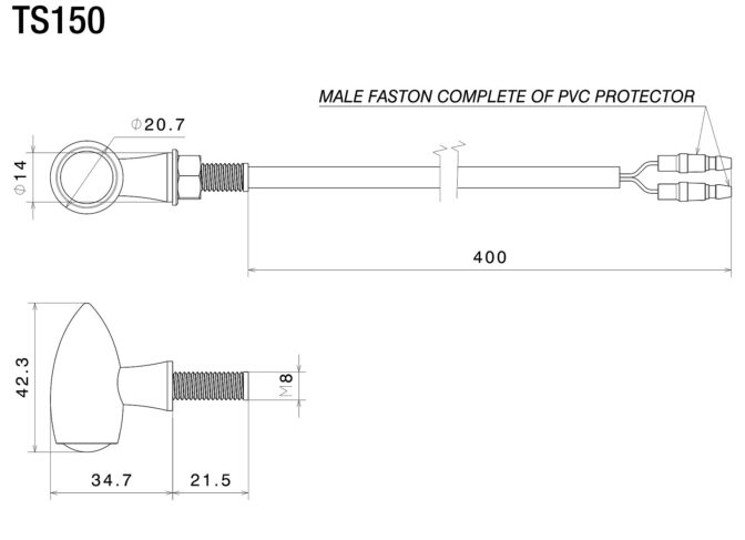Rizoma Club Turn Signal (Pair)