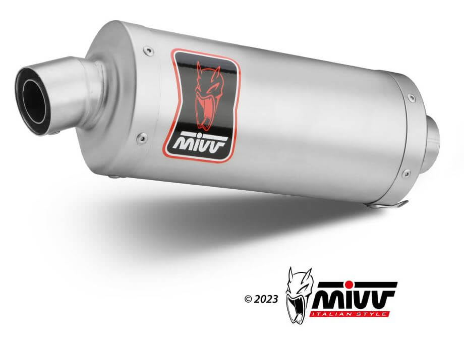 MIVV Dakar Stainless Steel Slip-On Exhaust '20-'23 Honda CRF 1100 L Africa Twin